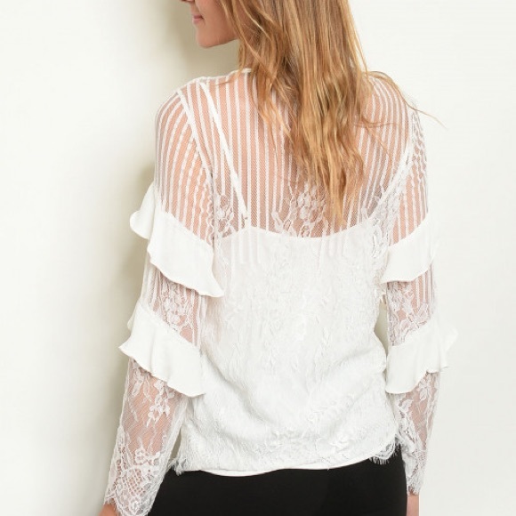 Chiffon and Lace Tunic - Picture 2 of 2